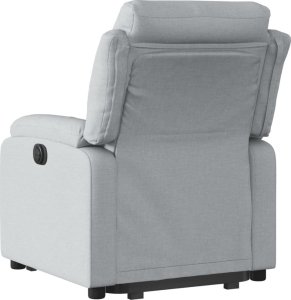 vidaXL Podnoszony fotel masujący, elektryczny, rozkładany, jasnoszary 4