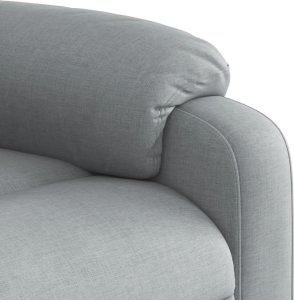 vidaXL Podnoszony fotel masujący, elektryczny, rozkładany, jasnoszary 10