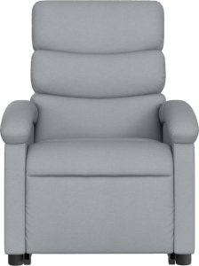 vidaXL Podnoszony fotel masujący, elektryczny, rozkładany, jasnoszary 8