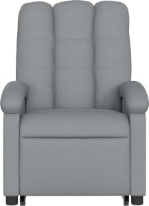 vidaXL Podnoszony fotel masujący, elektryczny, rozkładany, jasnoszary 9