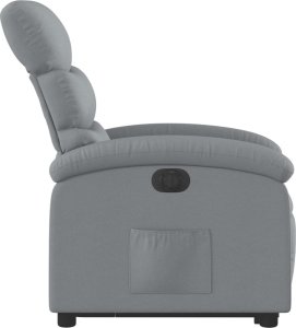 vidaXL Podnoszony fotel masujący, elektryczny, rozkładany, jasnoszary 9