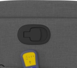 vidaXL Podnoszony fotel masujący, rozkładany, ciemnoszary, tkanina 11