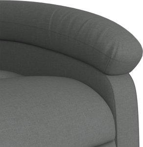 vidaXL Podnoszony fotel masujący, rozkładany, ciemnoszary, tkanina 10