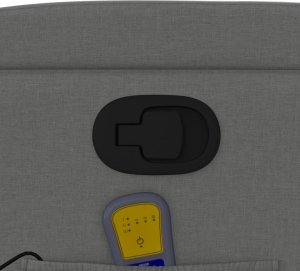 vidaXL Podnoszony fotel masujący, rozkładany, ciemnoszary, tkanina 11