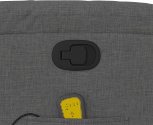 vidaXL Podnoszony fotel masujący, rozkładany, ciemnoszary, tkanina 11