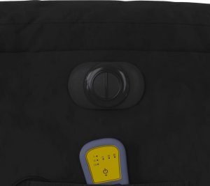 vidaXL Podnoszony fotel masujący, rozkładany, czarny, mikrofibra 12