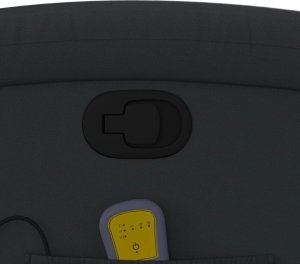 vidaXL Podnoszony fotel masujący, rozkładany, czarny 11