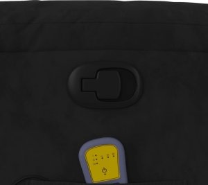 vidaXL Podnoszony fotel masujący, rozkładany, czarny, mikrofibra 11