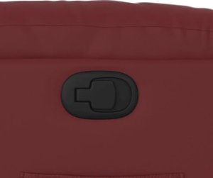 vidaXL Podnoszony fotel rozkładany, winna czerwień, sztuczna skóra 11