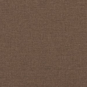 vidaXL Rozkładany fotel masujący z podnóżkiem, brązowy, obity tkaniną 10