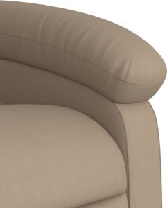 vidaXL Rozkładany fotel pionizujący, elektryczny, cappuccino, ekoskóra 11