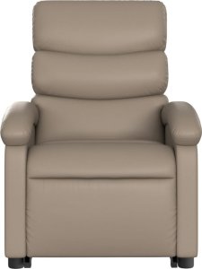 vidaXL Rozkładany fotel pionizujący, elektryczny, cappuccino, ekoskóra 8