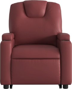 vidaXL Rozkładany fotel pionizujący, elektryczny, bordowy, ekoskóra 8