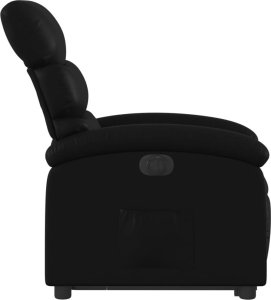 vidaXL Rozkładany fotel pionizujący, elektryczny, czarny, ekoskóra 9