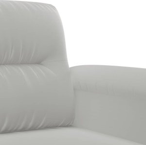 vidaXL 3-osobowa sofa, jasnoszary, 180 cm, tapicerowana mikrofibrą 6