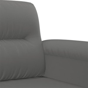 vidaXL 3-osobowa sofa, ciemnoszary, 180 cm, tapicerowana mikrofibrą 6