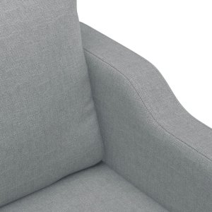 vidaXL Sofa 3-osobowa, jasnoszara, 180 cm, tapicerowana tkaniną 6