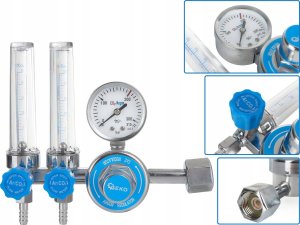 Geko Reduktor CO2/ARGON z dwoma rotametrami (10) 1