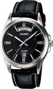 Zegarek Casio Zegarek marki Casio model MTP-1381L kolor Czarny. Akcesoria męski. Sezon: Cały rok NoSize 1