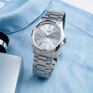 Zegarek Casio Zegarek marki Casio model MTP-1239D kolor Szary. Akcesoria męski. Sezon: Cały rok NoSize 7