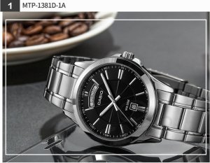 Zegarek Casio Zegarek marki Casio model MTP-1381D kolor Szary. Akcesoria męski. Sezon: Cały rok NoSize 5