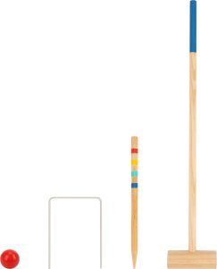 Tooky Toy Drewniany Krykiet Gra Sportowa Ogrodowa Dla 4 Osób 3