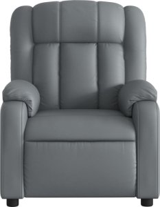 vidaXL vidaXL Elektryczny fotel rozkładany, szary, obity sztuczną skórą 9