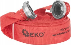 Geko Wąż parciany czerwony /strażak/ 2" 30m ze złączkami (5) 2