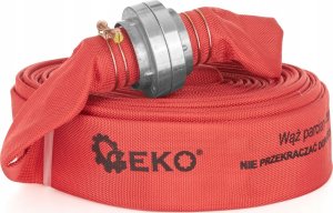 Geko Wąż parciany czerwony /strażak/ 2" 30m ze złączkami (5) 3