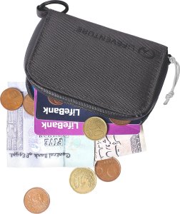Lifeventure RFiD Coin Wallet, Recycled, Grey 5