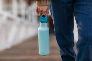 Klean Kanteen Kanteen Classic (mit Sport Cap), 800ml/27oz, Blue Tint 2