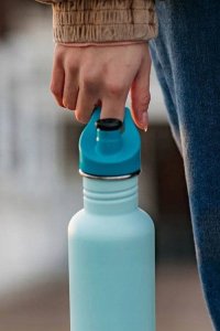 Klean Kanteen Kanteen Classic (mit Sport Cap), 800ml/27oz, Blue Tint 3