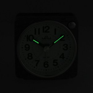 Zegarek MPM Budzik MPM C01.4323.90 czarny cichy mechanizm 8