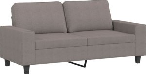 vidaXL 2-częściowy komplet wypoczynkowy, taupe, tapicerowany tkaniną 3