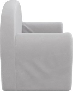 vidaXL 2-osobowa kanapa dla dzieci, jasnoszara, miękki plusz 4