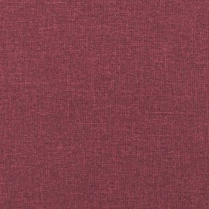 vidaXL 3-częściowy komplet wypoczynkowy, winna czerwień, obity tkaniną 7