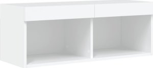 vidaXL 8-częściowy zestaw mebli TV z LED, biały 9