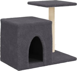 vidaXL Drapak dla kota ze słupkami sizalowymi, ciemnoszary, 50,5 cm 2