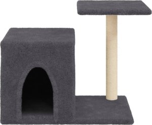 vidaXL Drapak dla kota ze słupkami sizalowymi, ciemnoszary, 50,5 cm 4