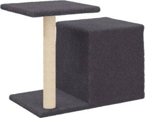 vidaXL Drapak dla kota ze słupkami sizalowymi, ciemnoszary, 50,5 cm 6