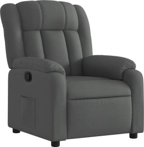 vidaXL Fotel rozkładany, ciemnoszary, tapicerowany tkaniną 2