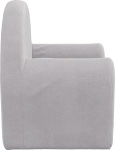 vidaXL Kanapa dla dziecka, jasnoszara, miękki plusz 4