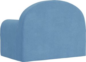 vidaXL Kanapa dla dziecka, niebieska, miękki plusz 5