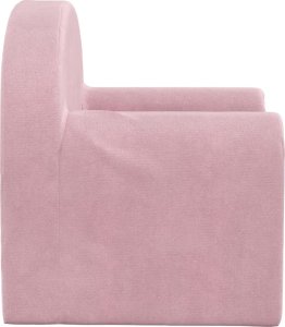 vidaXL Kanapa dla dziecka, różowa, miękki plusz 4