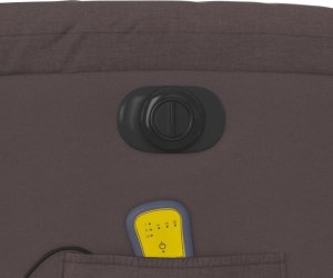 vidaXL Podnoszony fotel masujący, elektryczny, rozkładany, ciemny brąz 12