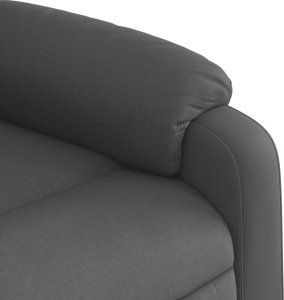 vidaXL Podnoszony fotel masujący, rozkładany, ciemnoszary, tkanina 11