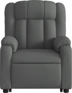 vidaXL Podnoszony fotel masujący, rozkładany, ciemnoszary, tkanina 9