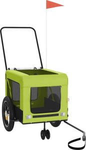 vidaXL Przyczepka rowerowa dla zwierząt, tkanina Oxford i żelazo 4