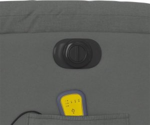 vidaXL Rozkładany fotel masujący, elektryczny, ciemnoszary, tkanina 11