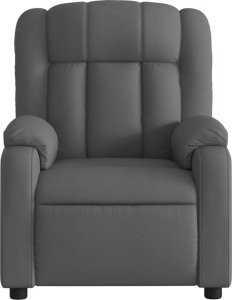 vidaXL Rozkładany fotel masujący, elektryczny, ciemnoszary, tkanina 8